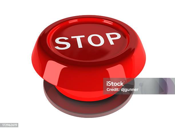 Botón Stop Xxl Foto de stock y más banco de imágenes de Acabar - Acabar, Aterrorizado, Botón de emergencia