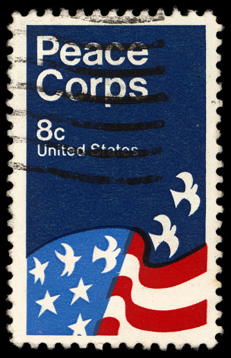 vintage Peace Corps postage stamp
