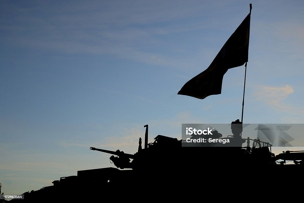 Panzerfahrzeug silhouette - Lizenzfrei Kontur Stock-Foto