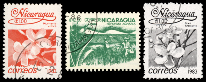 Nicaragua stamps from the 80's