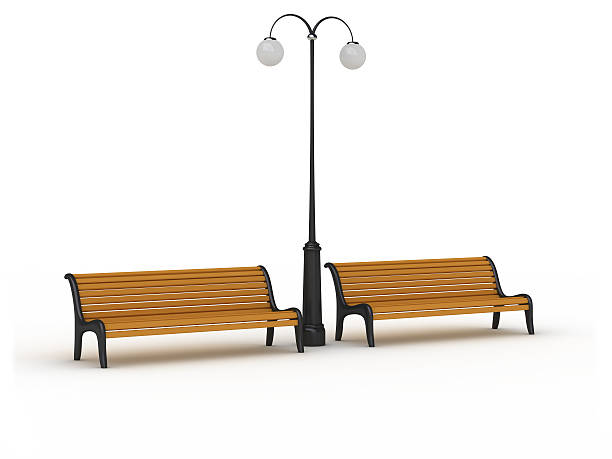 istock street lamp and benchs 172963762