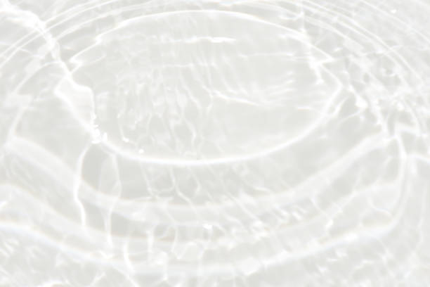 istock Defocus blurred transparent gray colored clear calm water surface texture with splashes reflection. Trendy abstract nature background. Water waves in sunlight with copy space. Blue watercolor shine. 1729639202