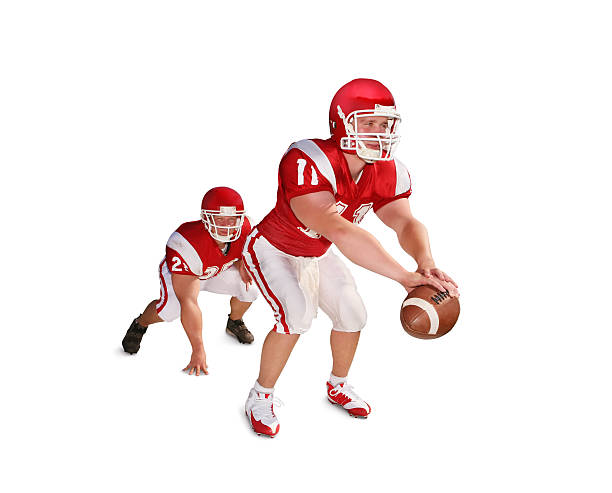 istock Football Handoff with Clipping Path 172964396