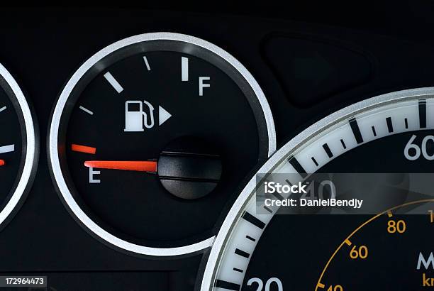 Gas Gauge Stock Photo - Download Image Now - Fuel Gauge, Car, Empty