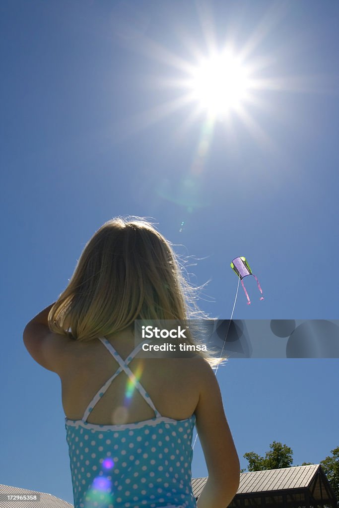Kite volando en la playa - Foto de stock de 4-5 años libre de derechos