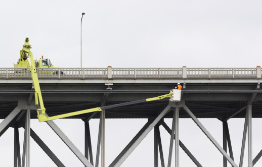 Bridge Safety Inspection Worker Construction Equipment