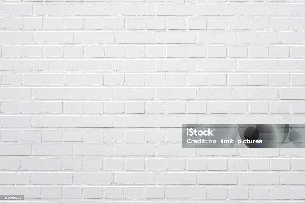 Кирпичная стена - Стоковые фото Белый роялти-фри