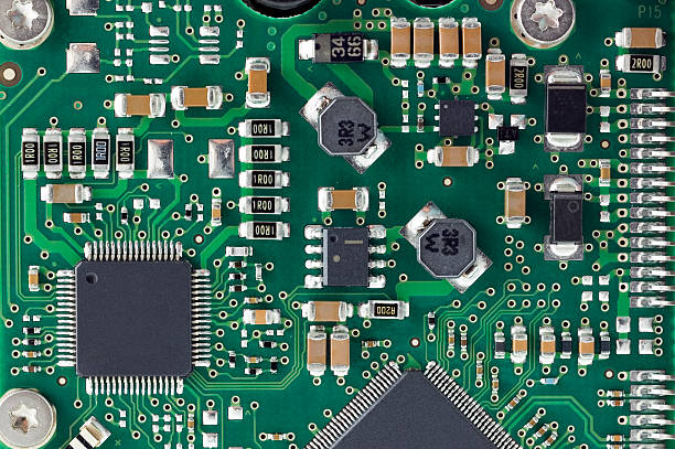 placa de circuito - close up small circuit board computer chip imagens e fotografias de stock