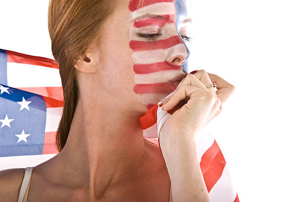 istock Patriotic young woman 172965757