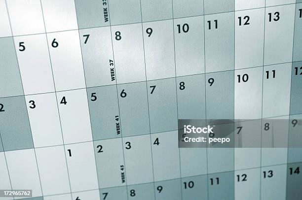 Planning Series Stock Photo - Download Image Now - Blank, Blue, Calendar