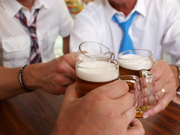 istock Business men toasting with their beers 172965863