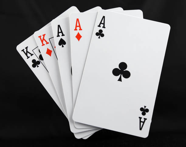istock Poker hand full house 172965871