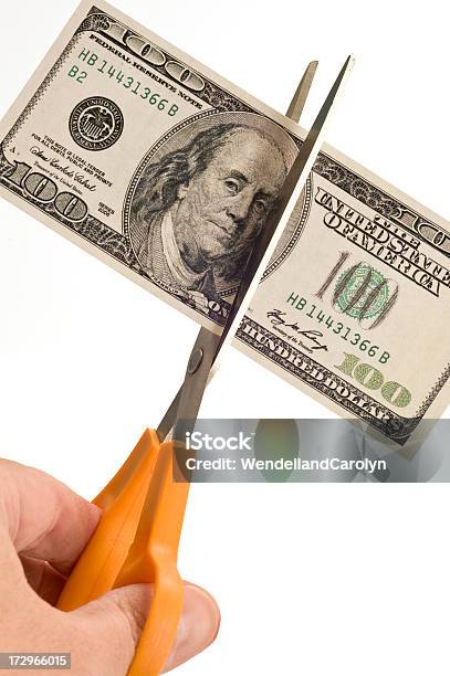 Orçamento De Corte - Fotografias de stock e mais imagens de Cortar gastos - Cortar gastos, Benjamin Franklin, Conceito