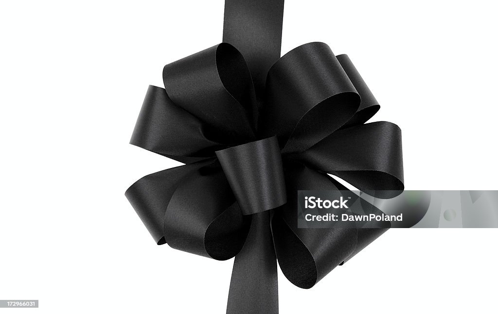 Cravatta nera Natale con fiocco - Foto stock royalty-free di Colore nero