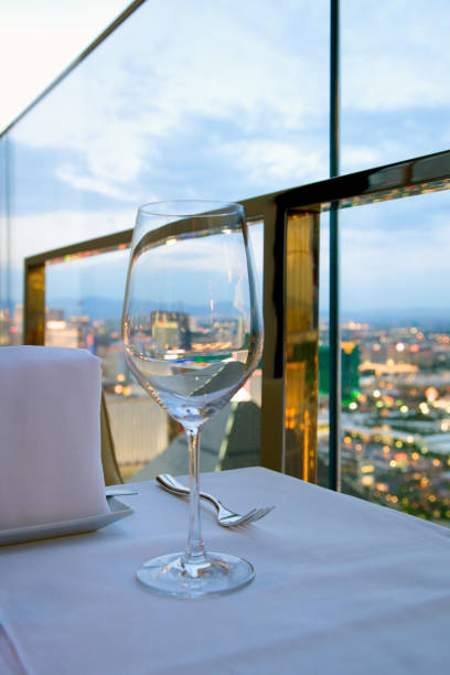 istock Dinner on top of city lights 172966555
