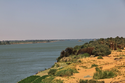 Nile River, Old Dongola in Sudan, Sahara desert