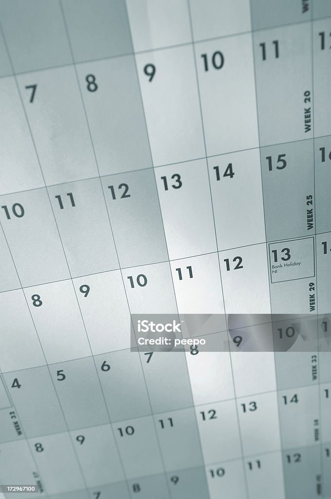 planning series blue tinted selective focus image of planner Blue Stock Photo