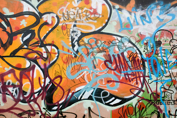 grafite - crime graffiti city forbidden - fotografias e filmes do acervo