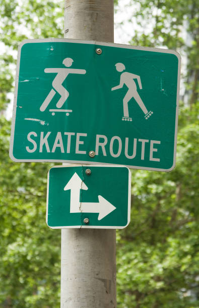 istock Sign Designating Place for Skaters 172967296