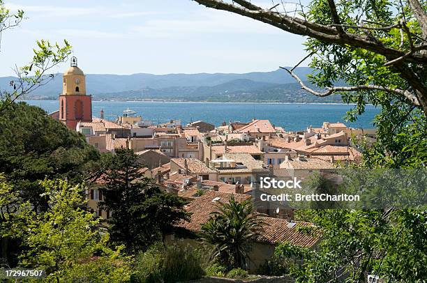Roof Tops Of St Tropez Stock Photo - Download Image Now - St Tropez, Church, Bay of Water