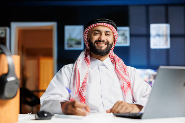 istock Arab businessman looking at camera 1729676661