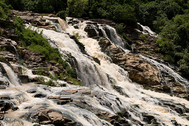 водопад gurara - nigeria abuja africa rock стоковые фото и изображения