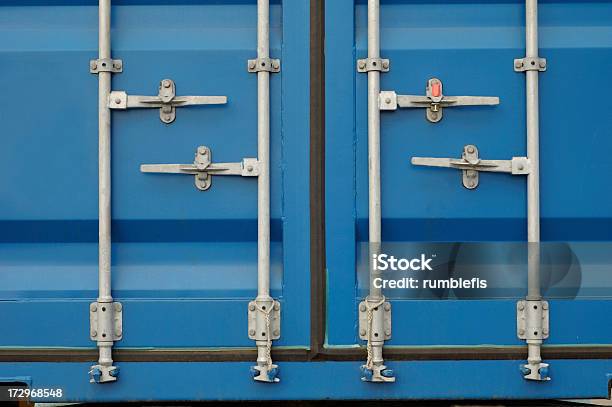 Container Door Latch Stock Photo - Download Image Now - Cargo Container, Lock, Container