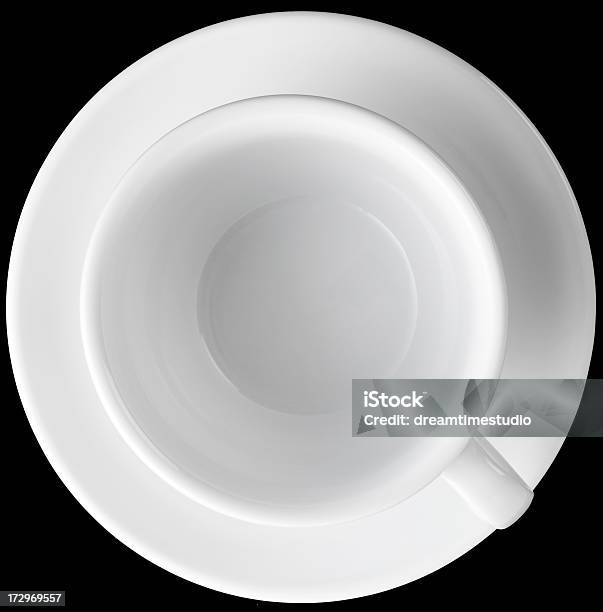 Vacío Taza De Café Toma Realizada Desde Arriba Foto de stock y más banco de imágenes de Amistad - Amistad, Arriba de, Blanco - Color