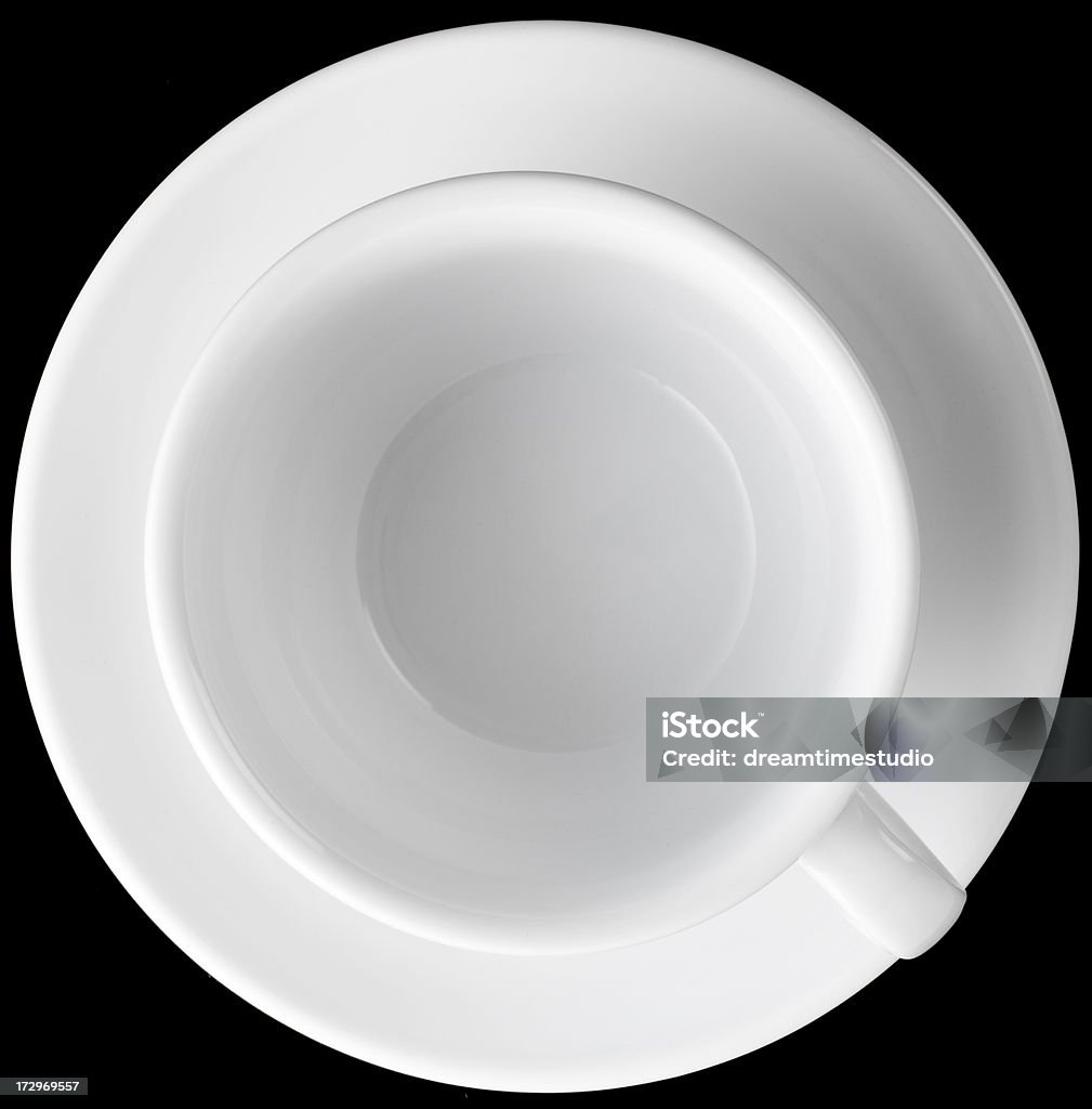 Xícara de café em branco foto de cima - Foto de stock de Acima royalty-free