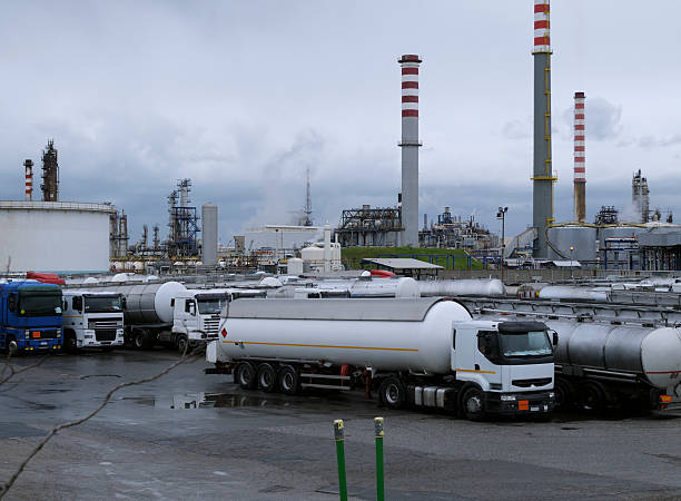 istock Trucks and Oil Refinery 172969573
