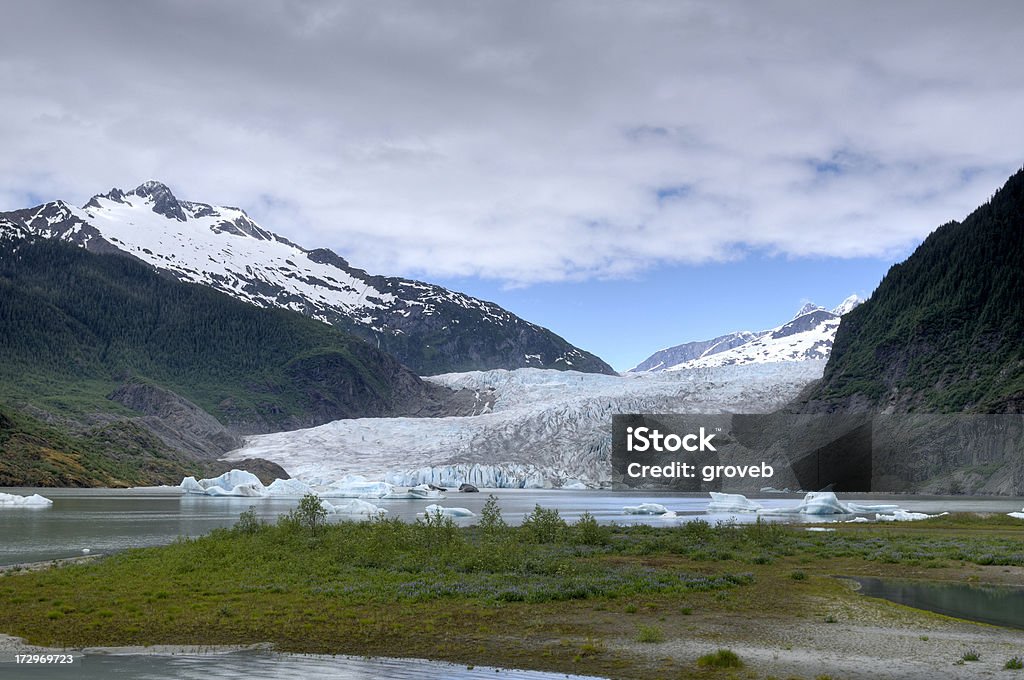 Mendenhall glacier near Juneau, Alaska Mendenhall glacier in Alaska. Alaska - US State Stock Photo