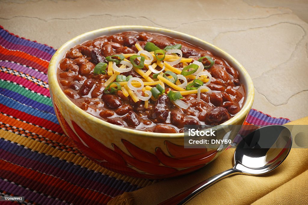 Tigela de Chili - Royalty-free Chilli com Carne Foto de stock