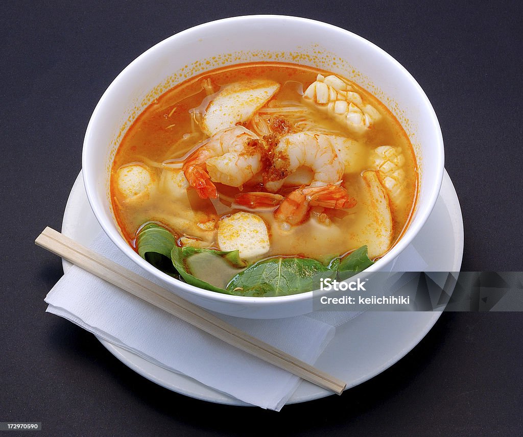 La tom yam kung - Foto stock royalty-free di Veduta dall'alto