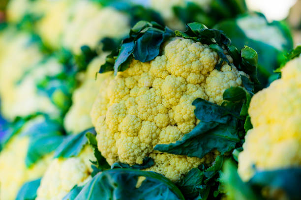 istock Cauliflower on a market stall 1729717250