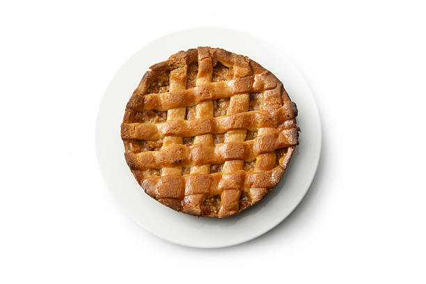 pâtisserie: tourte aux pommes - apple pie baked pastry crust apple photos et images de collection