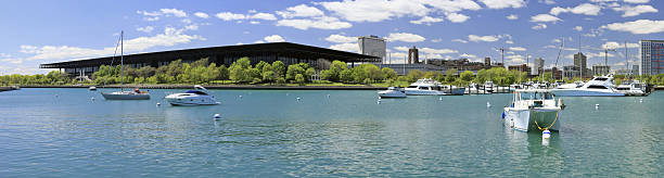 Chicago, der McCormick Place Marine Panorama – Foto