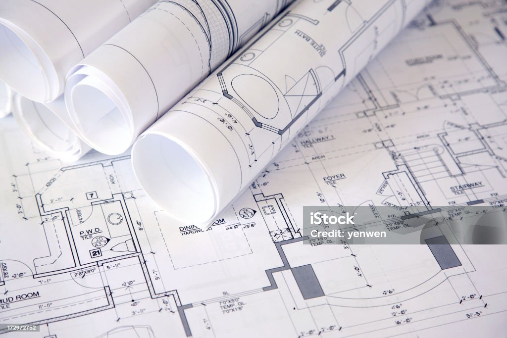 Architecture Plan d'architecte - Photo de Architecture libre de droits