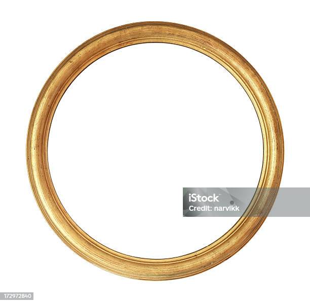 丸みのあるゴールドフレーム - 額縁のストックフォトや画像を多数ご用意 - 額縁, 円形, 金色