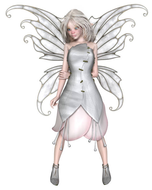 istock Cute Winter Fairy with Pink Nose 1729730156