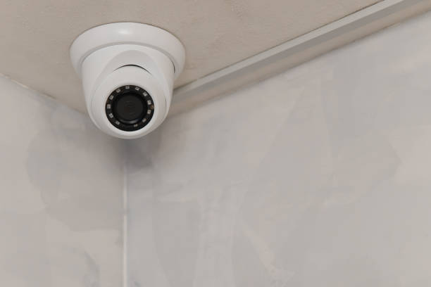istock Security CCTV camera on ceiling, Intelligent cameras, Video recording, Anti-theft system, Surveillance 1729731302