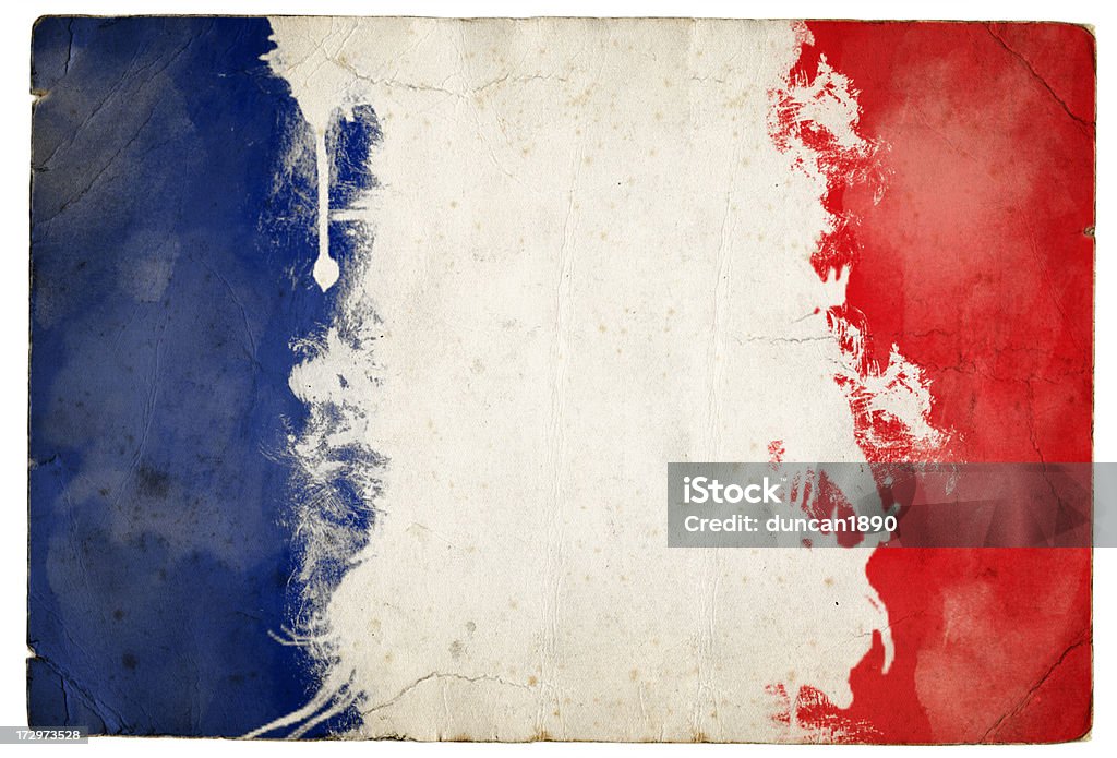 Splatter Tricolor A splatter grunge effect tricolor flag of FranceThis series: France Stock Photo