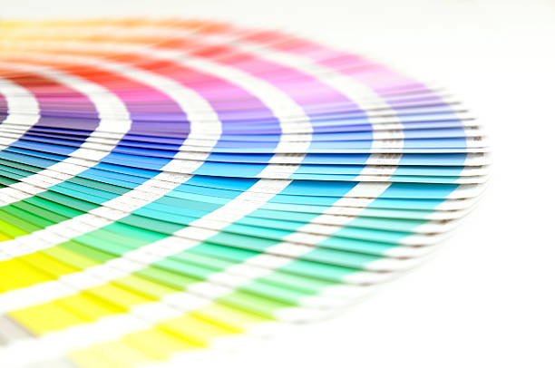 цвет система полцены - color swatch book printing press color image стоковые фото и изображения