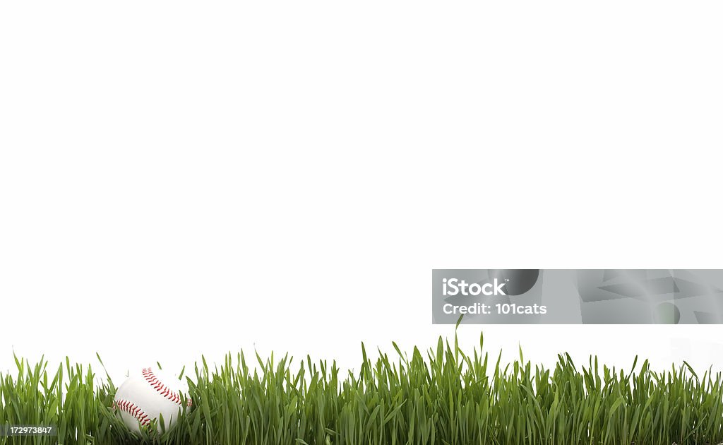 Verde grass - Foto de stock de Pelota de béisbol libre de derechos