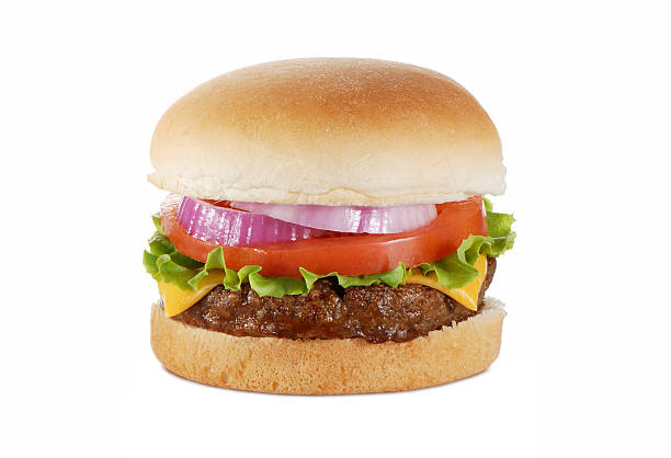 후형 버거를 - hamburger bun bread isolated 뉴스 사진 이미지