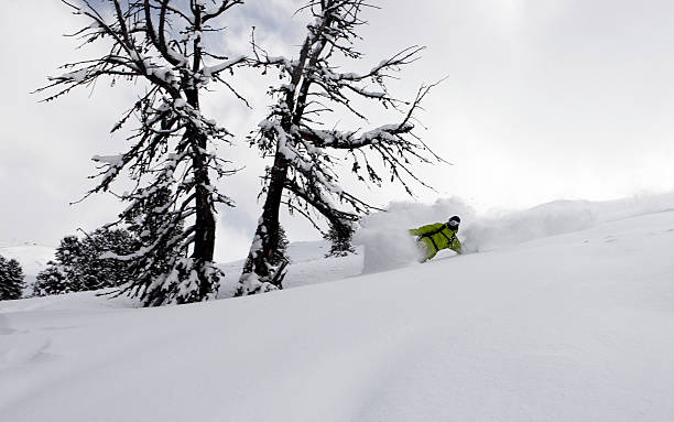 snowboarder freerider stock photo