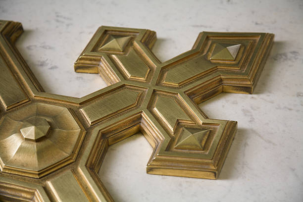 Cross at the Cathedral of SS Peter & Paul in St Petersburg.