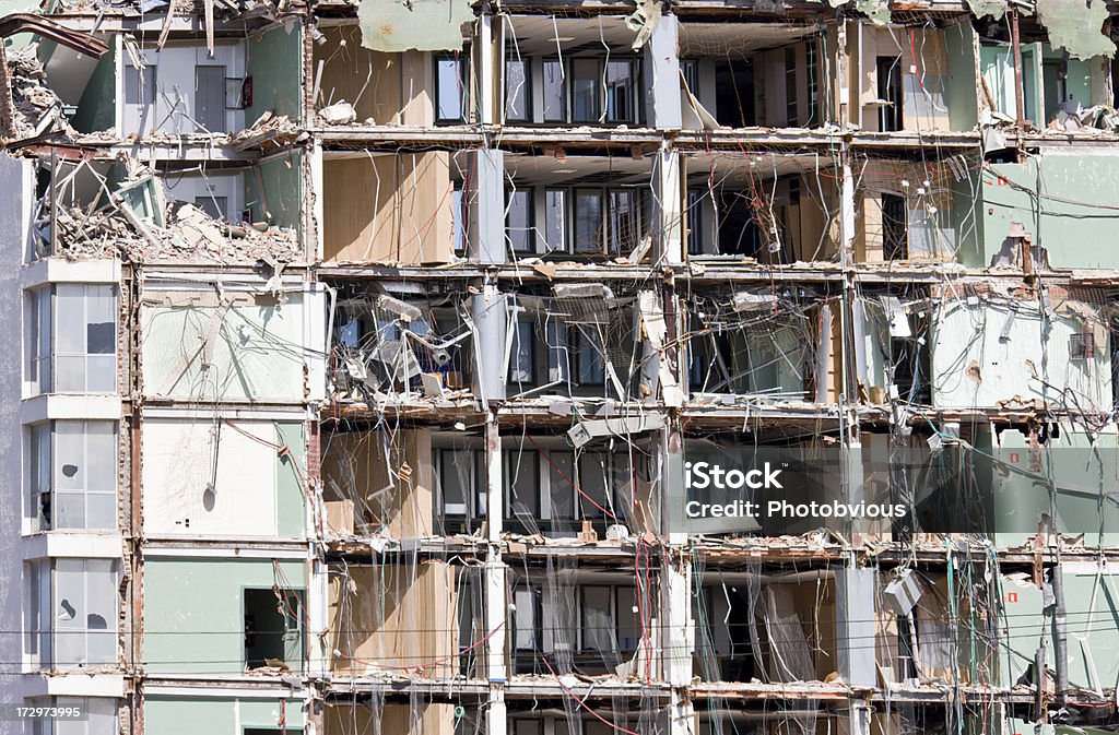 Zerstörten Gebäude. Serie " - Lizenzfrei Baugewerbe Stock-Foto