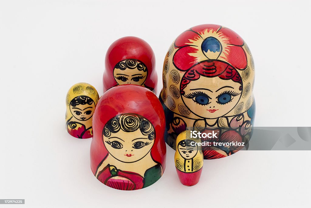 Têtes de matryoshka - Photo de Amonceler libre de droits