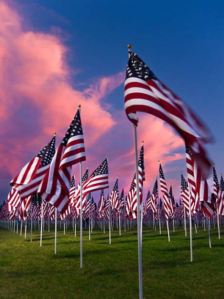 istock American Flags on September 11 - 9/11 172974313