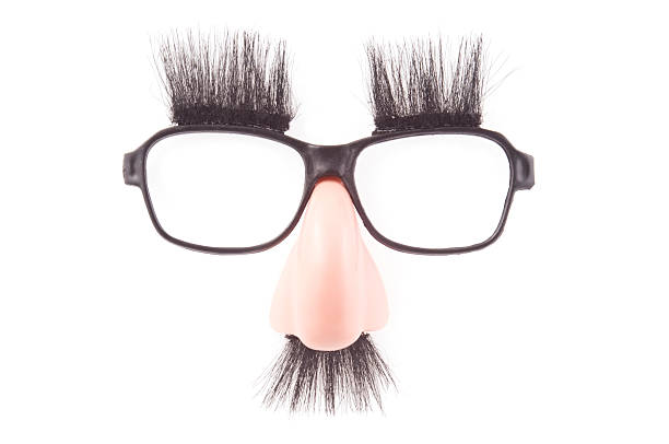 Funny Mask Funny mask, isolated on white. groucho marx disguise stock pictures, royalty-free photos & images